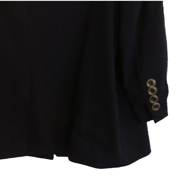 Basler Wool Blend Jacket EU 46 US 16 VTG Black Velvet Trim Collar Luxe Old Money - Picture 14 of 16